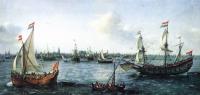 Vroom, Hendrick Cornelisz - The Harbour in Amsterdam